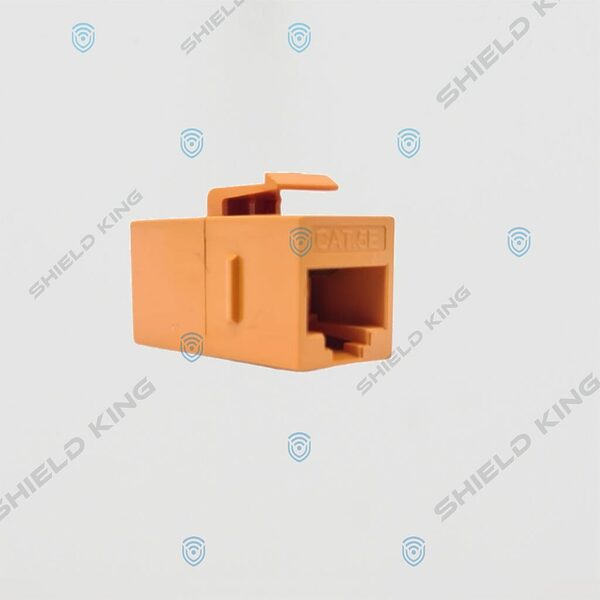 RJ45 Coupler module for patch panel, orange