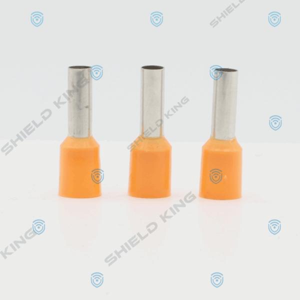 Bootlace Insulated Orange 4mm2  - 12mm Barrel (Pack of 100)