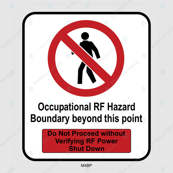 MERCS 4 - b (Polyprop) - Occupational RF Hazard, Telstra #8 - 200 x 175mm