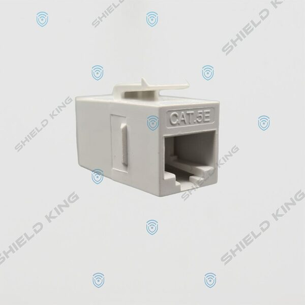RJ45 Coupler module for patch panel, White