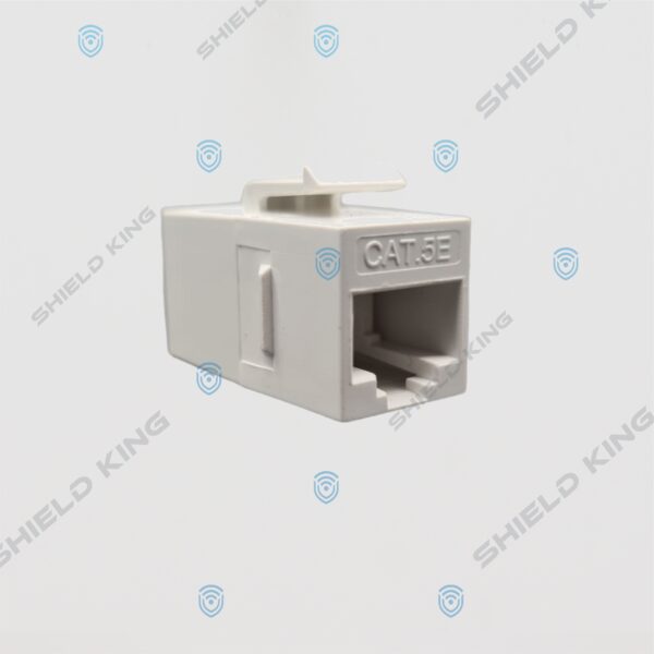 RJ45 Coupler module for patch panel, White