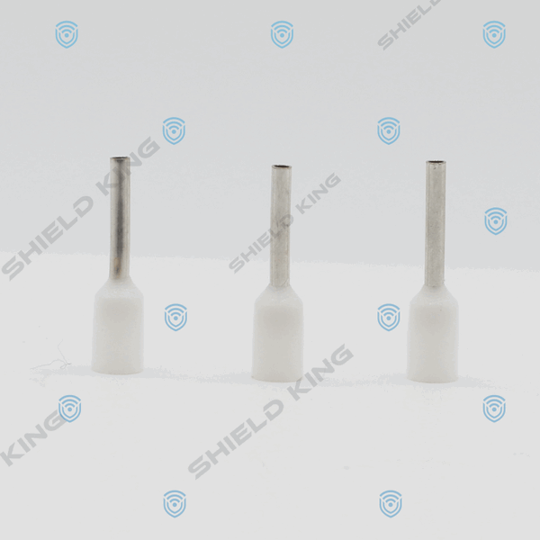 Bootlace Insulated White 0.50mm2 - 8mm Barrel (Pack of 100)