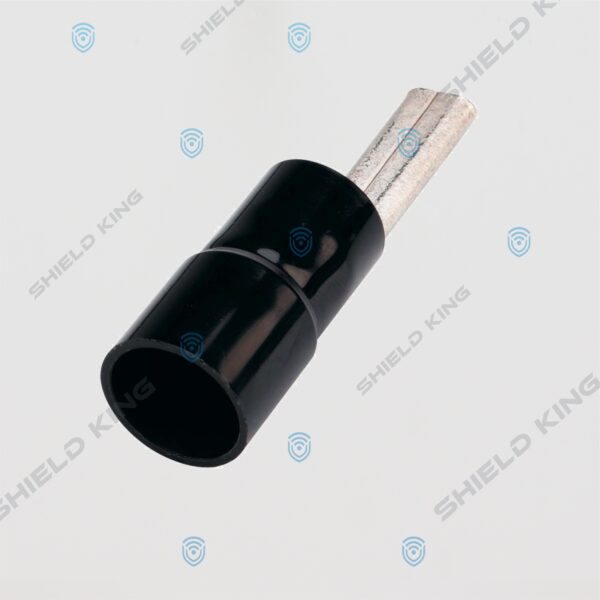 Pin Connector Insulated 35mm2 - Black insulation - 5 Pack