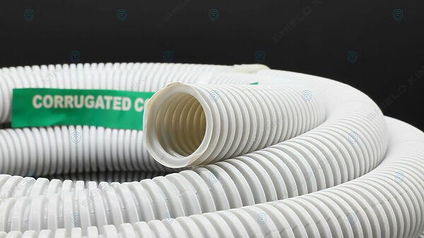 Grey Corrugated Conduit 50mm - 25 meter roll