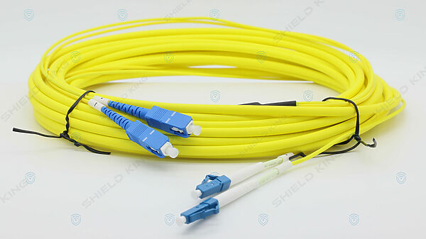 10mtr Ruggedised LC-SC Single-Mode Duplex Fibre Patch Cable .