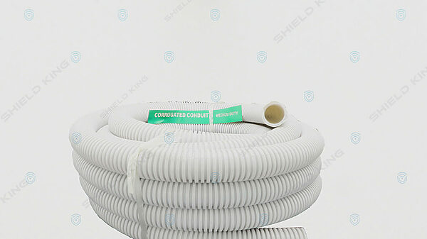 Grey Corrugated Conduit 20mm - 50m roll