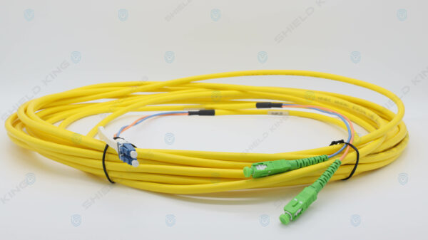 20mtr Ruggedised LC-SCA Single-Mode Duplex Fibre Patch Cable .