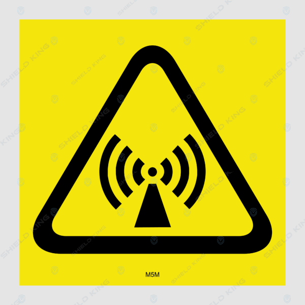 MERCS 5 - (Metal) - RF warning tri, Telstra #2 - 200 x 200mm