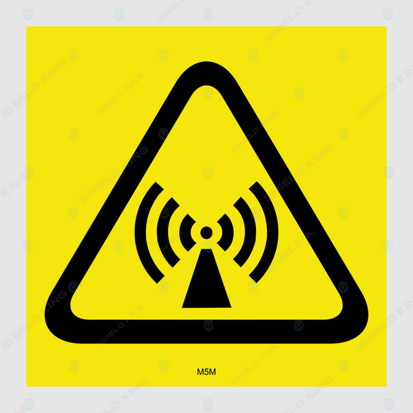 MERCS 5 - (Metal) - RF warning tri, Telstra #2 - 200 x 200mm