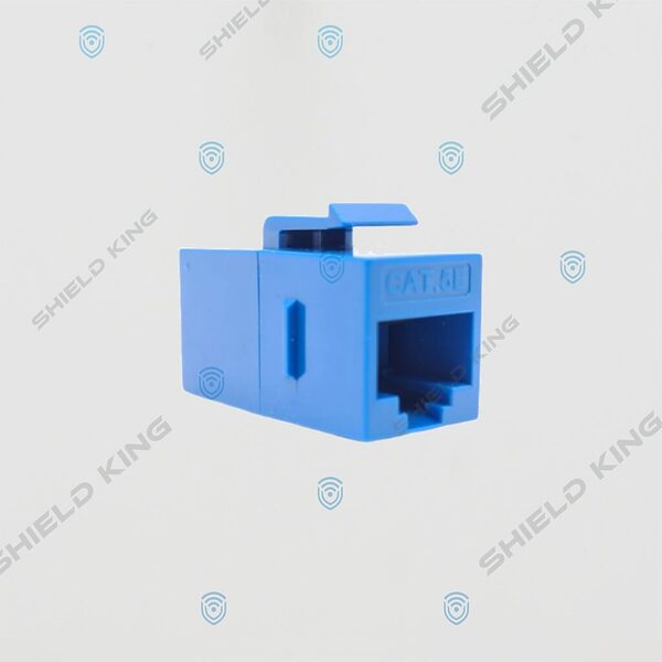 RJ45 Coupler module for patch panel, Blue