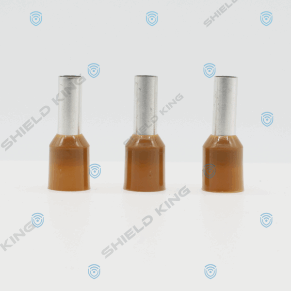 Bootlace Insulated Brown 10mm2 - 12 mm Barrel (Pack of 100)