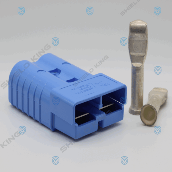 Anderson Plug 175A Blue with 2 AWG4 (35mm2) contacts