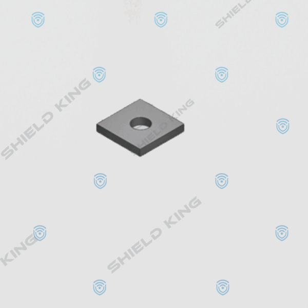 E1063H Flat Fitting 40x40mm, 6mm Thick HDG - M10