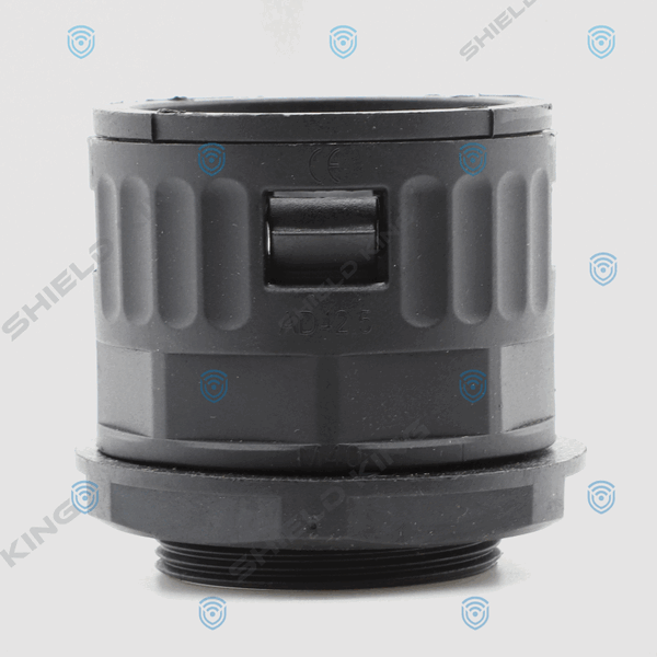 Straight Nylon gland to suit 42.5mm Black Nylon conduit - Thread Size 40mm
