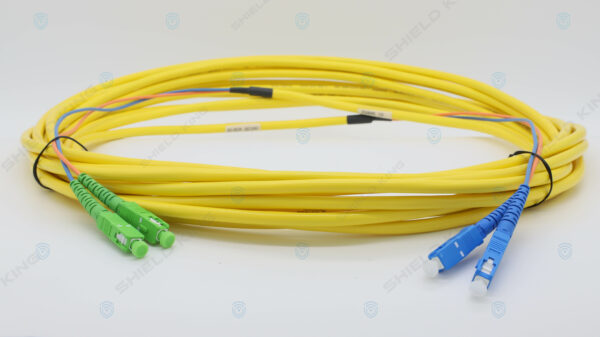 10mtr Ruggedised SC-SCA Single-Mode Duplex Fibre Patch Cable .