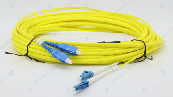 15mtr Ruggedised LC-SC Single-Mode Duplex Fibre Patch Cable
