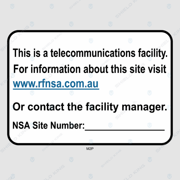 MERCS 2 - (Polyprop) -Telecommunication facility - NSA Site Number, Telstra #13 - 250 x 180mm