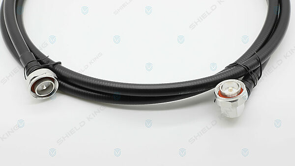 LS Jumper cable 1/2" super flex - 5.0m, Din M to Din M Right Angle