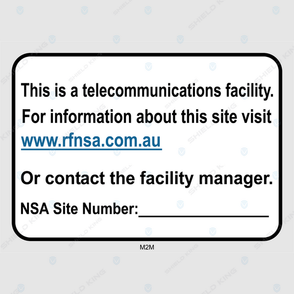 MERCS 2 - (Metal) - Telecommunication facility - NSA Site Number, Telstra #13 - 250 x 180mm,