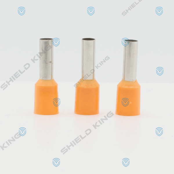 Bootlace Insulated Orange 4mm2  - 12mm Barrel (Pack of 100)