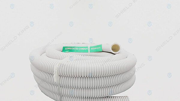 Grey Corrugated Conduit 20mm - 50m roll