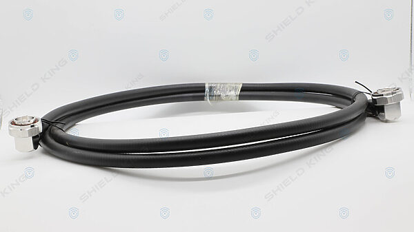 LS Jumper cable 1/2" super flex - 2.0m, Din M Right Angle to Din M Right Angle