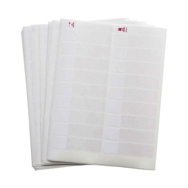 Ink Jet Tab Labels Self Laminating 95.25 x 24.13 mm, P - 25.40mm White - 15182PA - 1000 markers